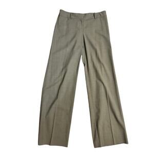 Tommy Bahama women's wool lightweight stretch mid rise green trousers size 8